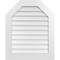 Ekena Millwork Octagonal Top Surface Mount PVC Gable Vent w/ 3-1/2"W x 1"P Standard Frame, 28"W x 34"H GVPOT28X3401SN - alternate 1